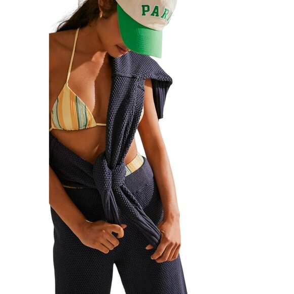 FREE PEOPLE Hailee Cardi Set | Navy - Picture 7 of 13